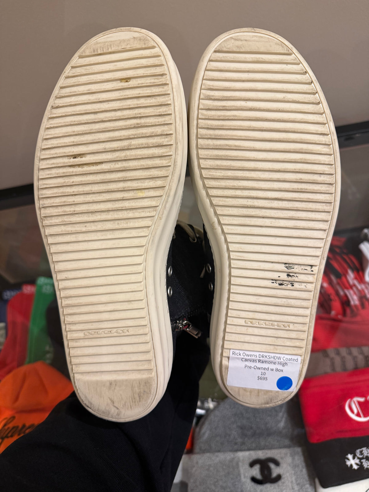 Rick Owens DRKSHDW Coated
Canvas Ramone High