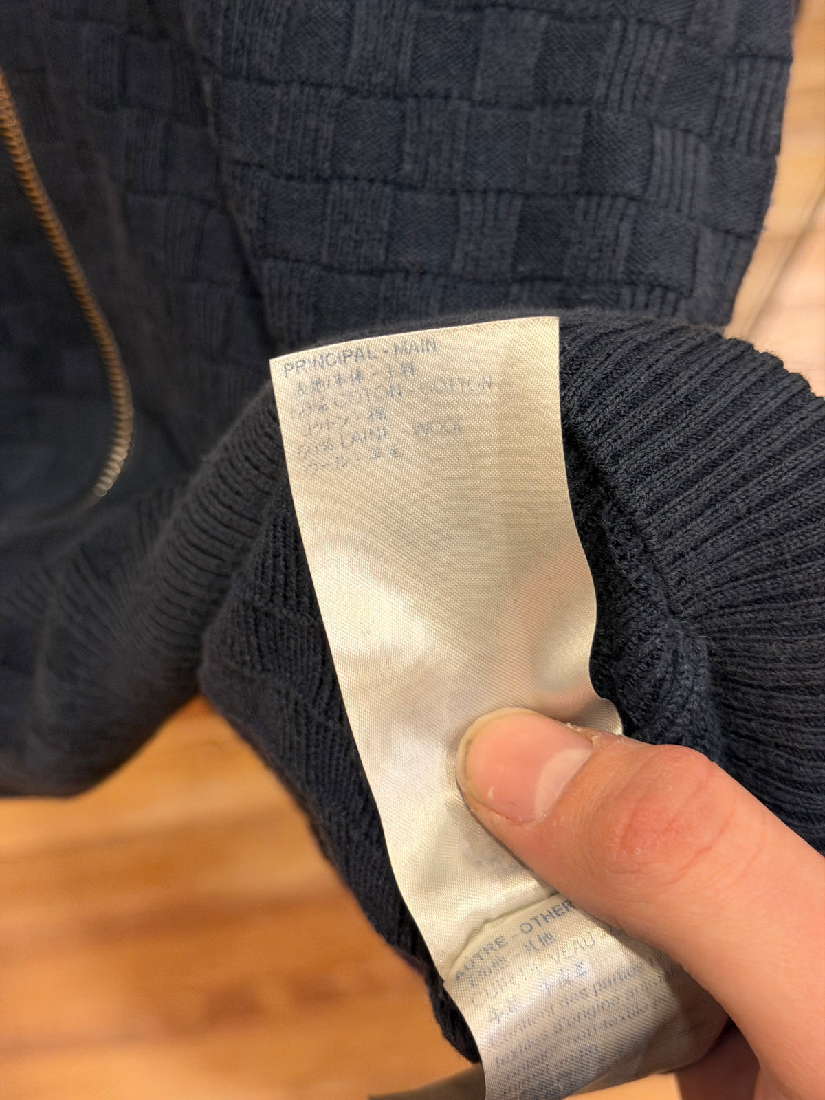 Louis Vuitton Damier Signature Zip Up - Navy