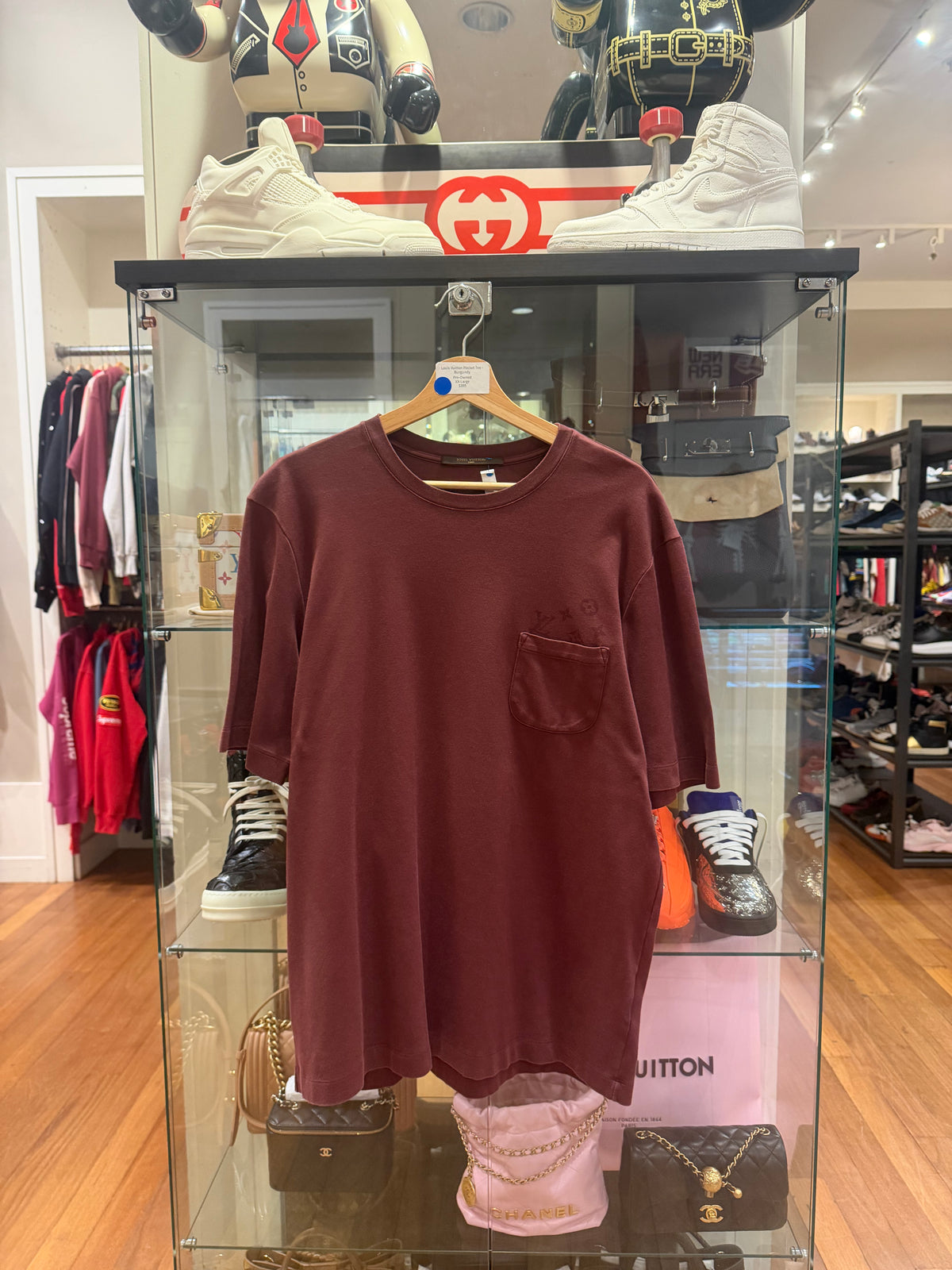 Louis Vuitton Pocket Tee -
Burgundy