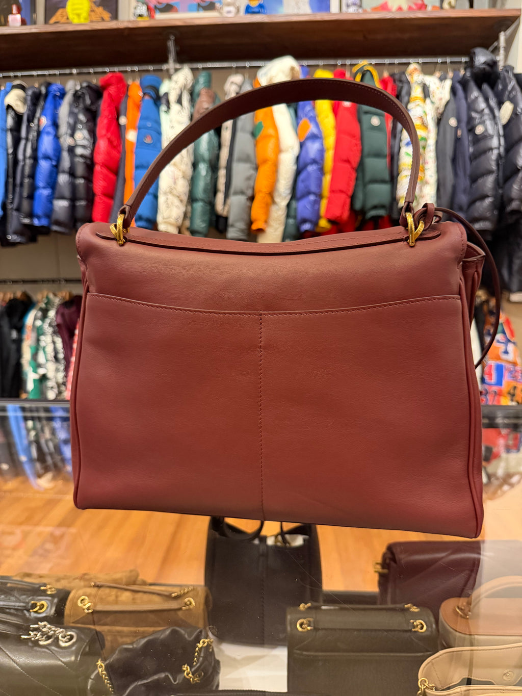 Balenciaga Rodeo Handbag - Burgundy