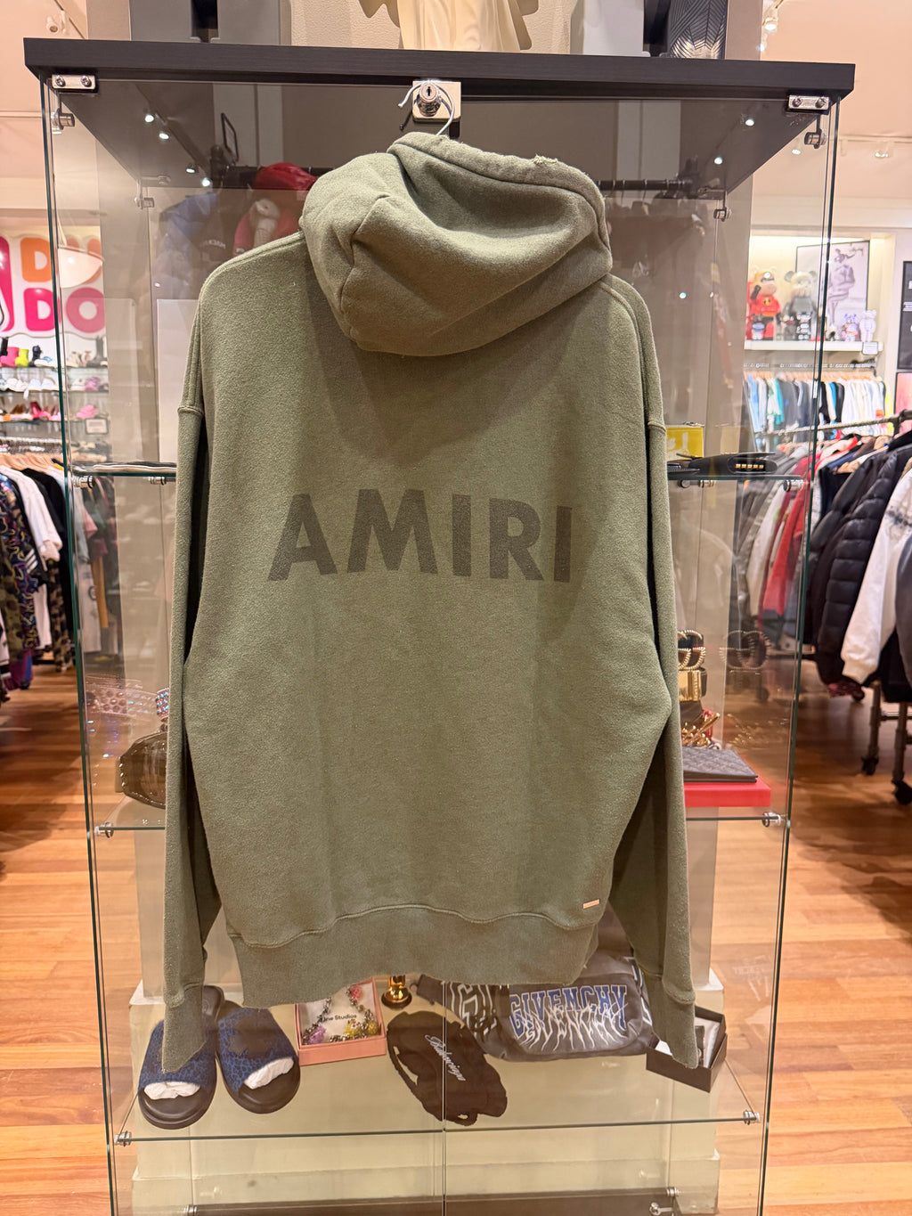 Amiri stencil logo oversized hoodie