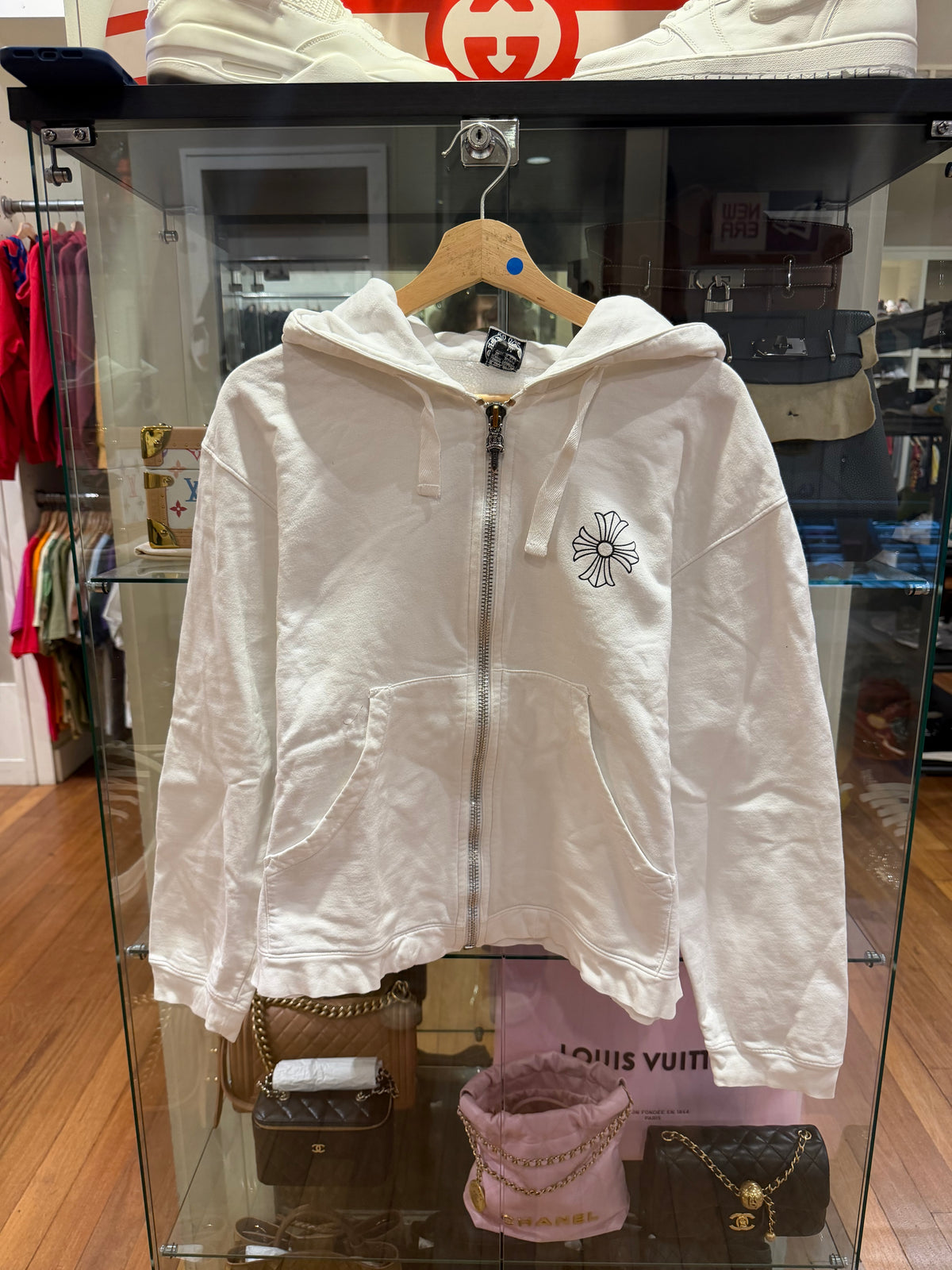 Chrome Hearts Vintage Floral Zip Up Hoodie