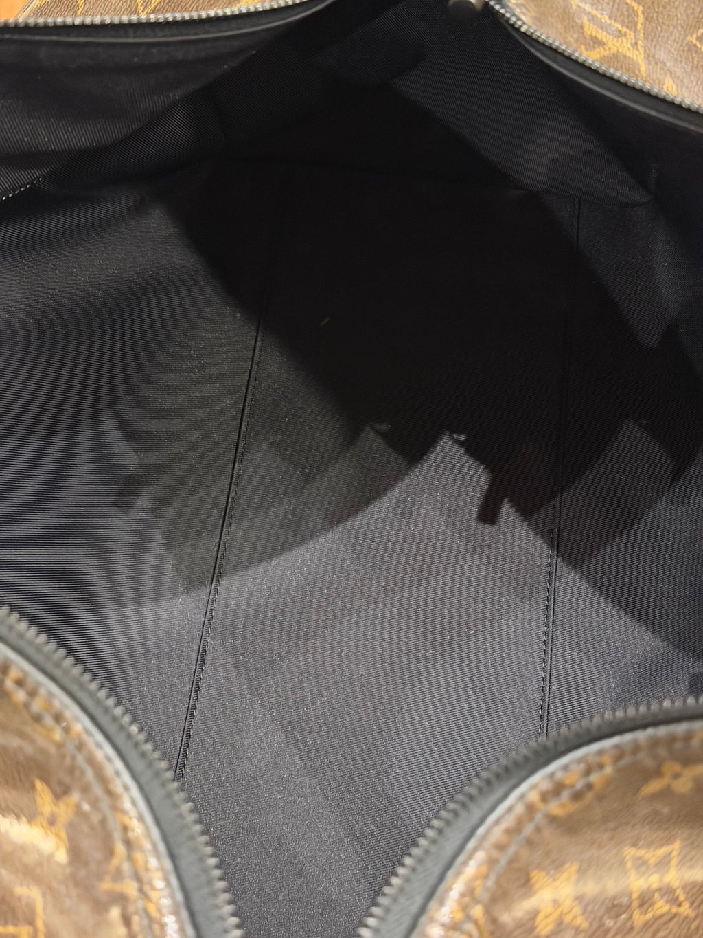 Louis Vuitton Monogram Glaze Keepall Bandouliere 50 Duffle Bag
