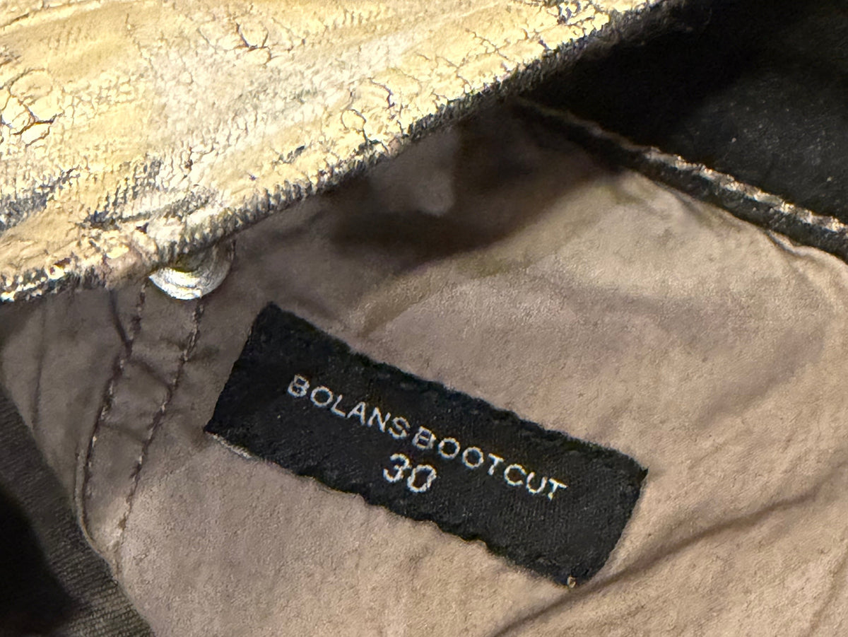 Rick Owens Gold Foil Coated
Denim Jeans
