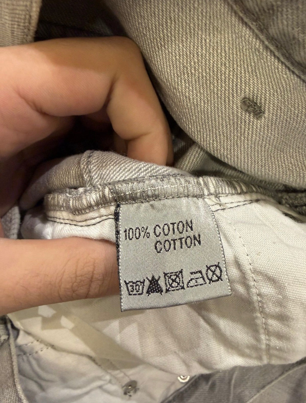 SS09 Dior Homme by KVA Grey Denim Jeans