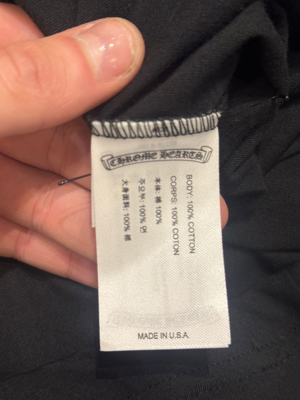Chrome Hearts Red Scroll NYC Tee - Black