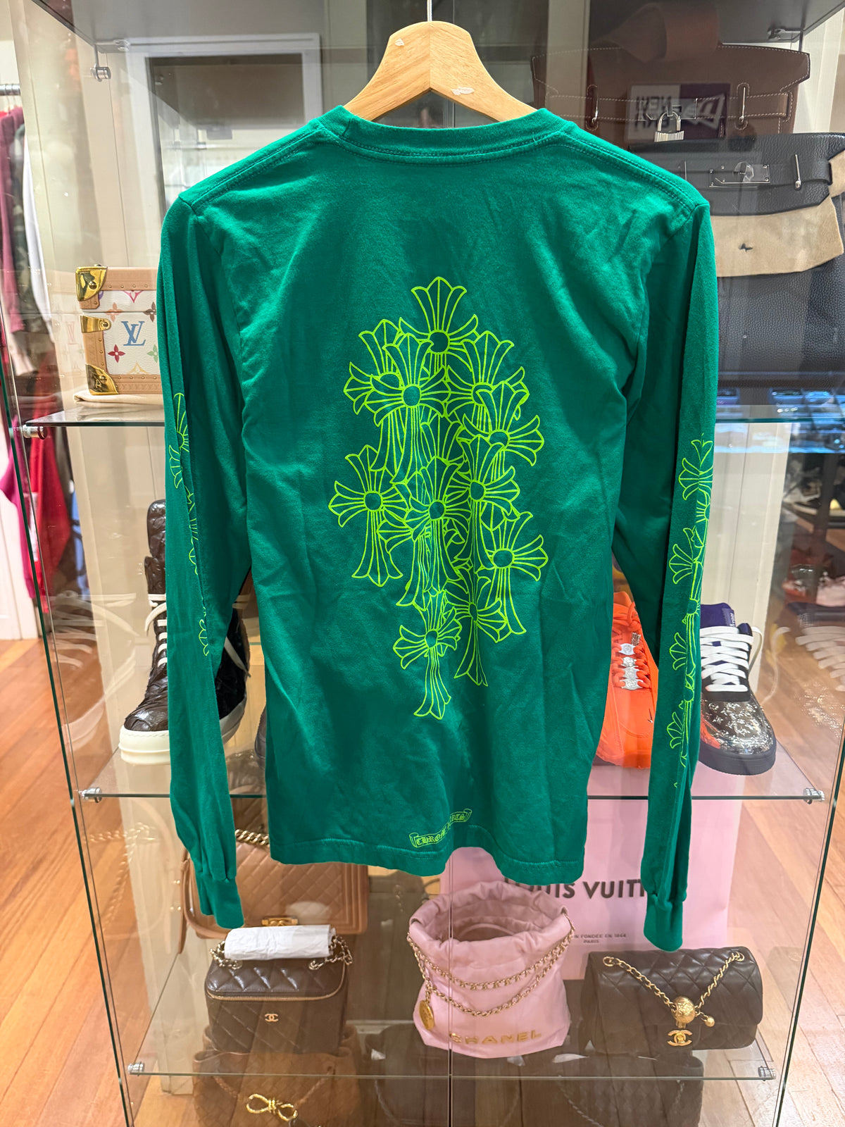 Chrome Hearts Cemetery Cross LS - Green