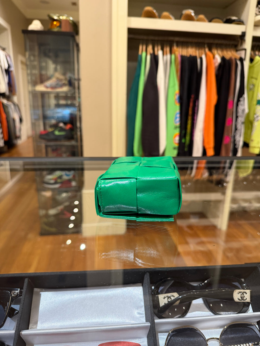Bottega Veneta Candy Cassette Crossbody Bag Mini Intreccio