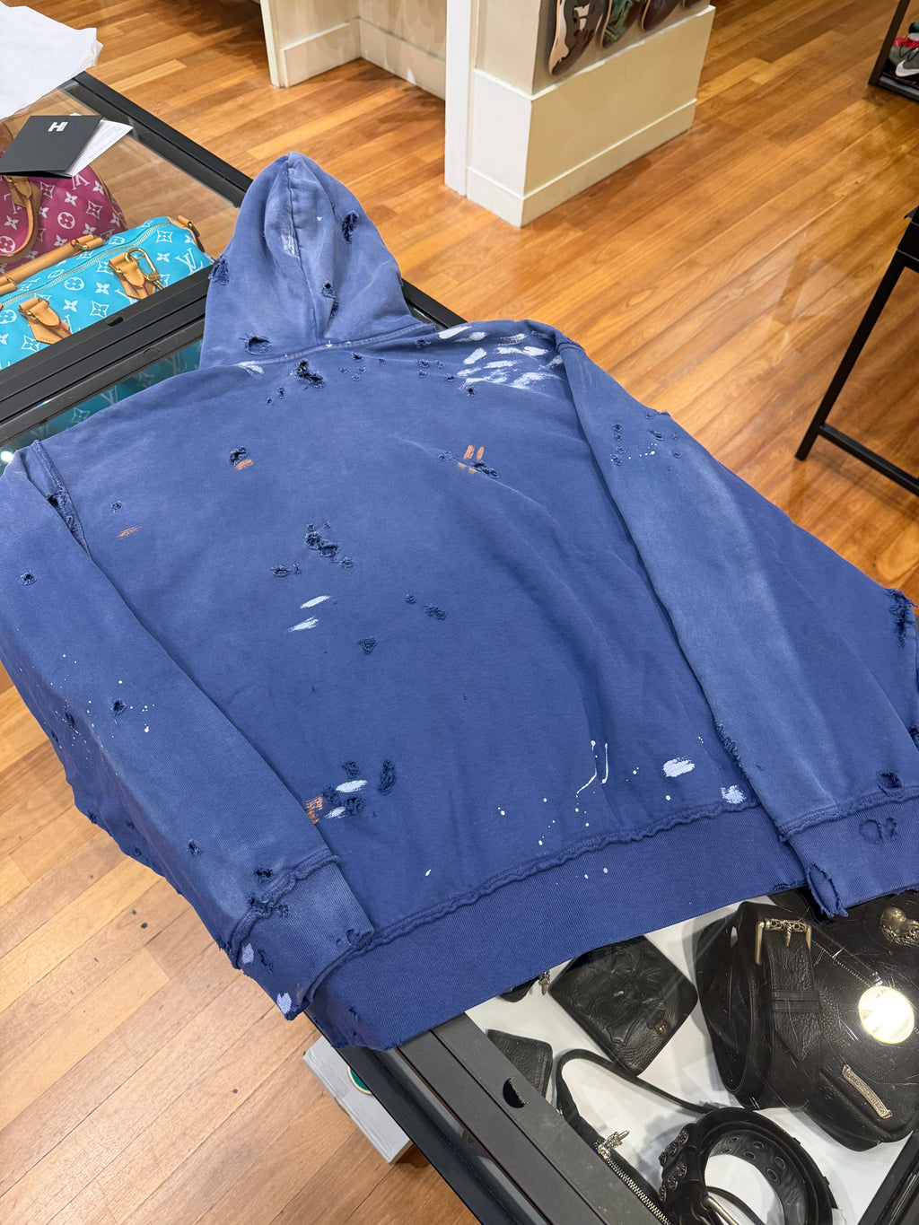 Satoshi Nakamoto Luke Distressed Zip Up Hoodie