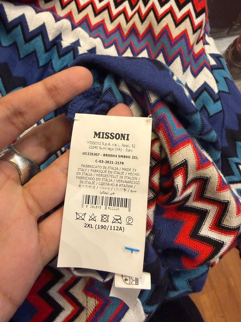Missoni Zig Zag Cotton Tee