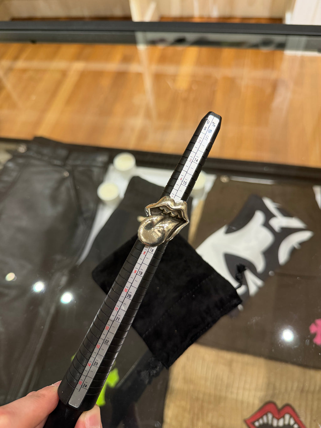 Chrome Hearts Rolling Stones Lip & Tongue Ring - Silver