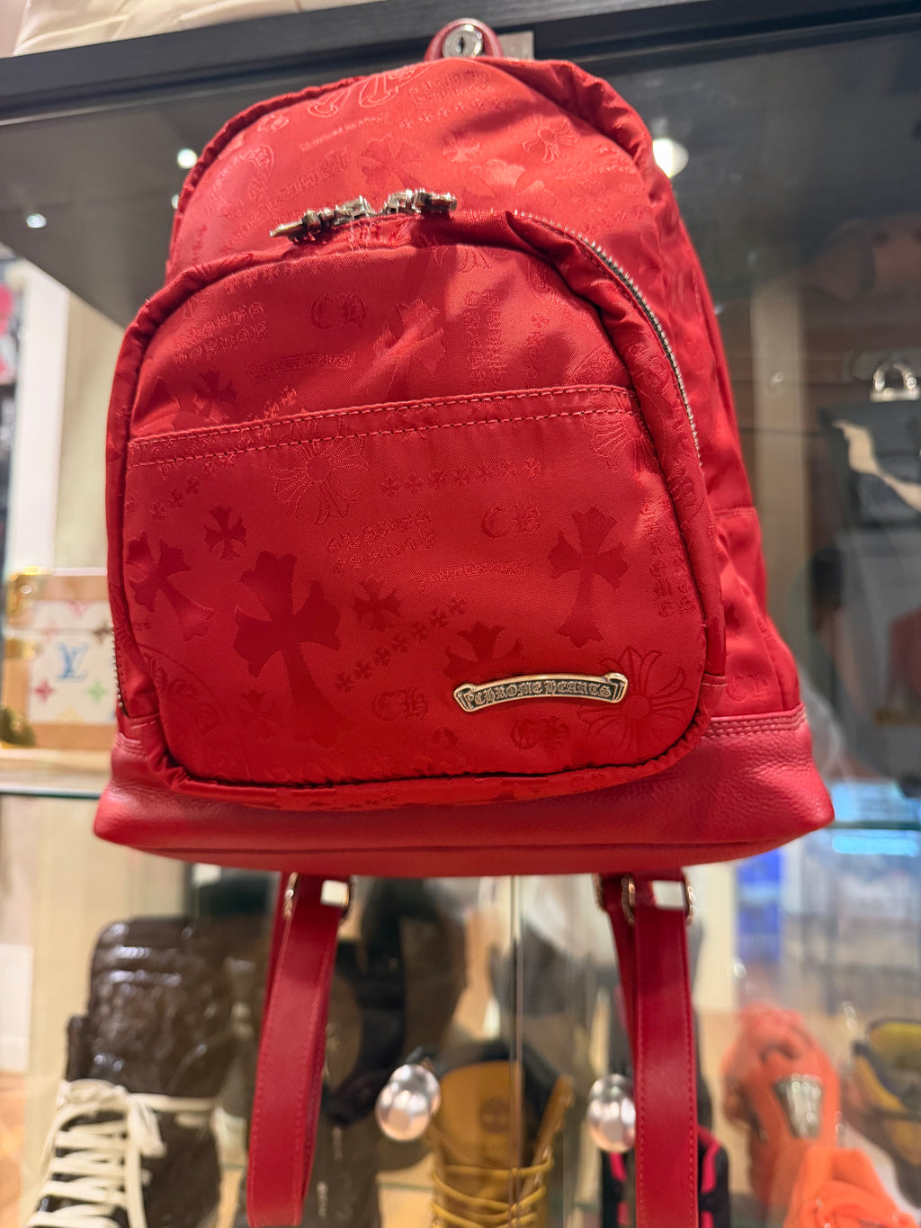 Chrome Hearts Nylon Backpack - Red