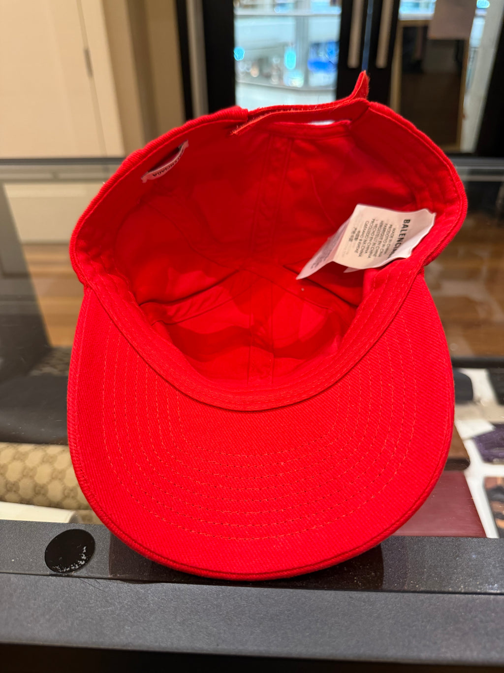 Balenciaga Embroidered ‘Femme’ Baseball Cap - Red