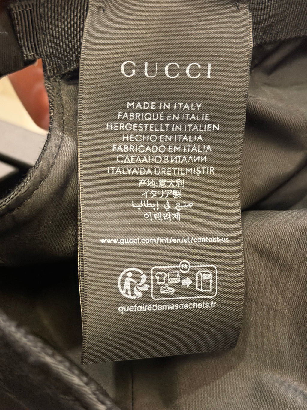 Gucci Web Detailed GG Baseball Hat