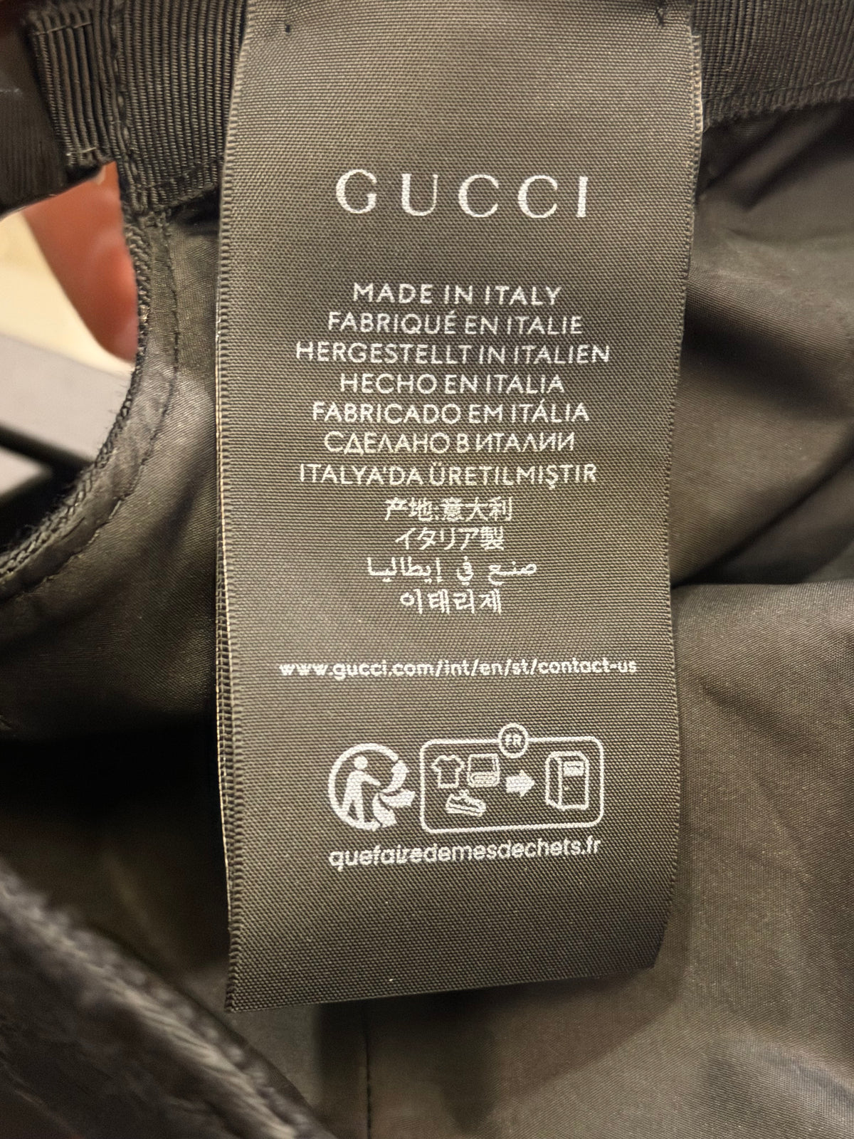 Gucci Web Detailed GG Baseball Hat