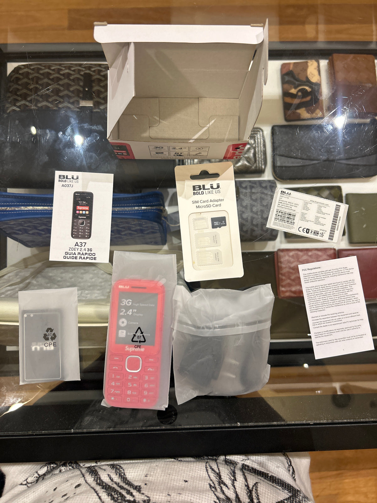 Supreme x Blu Burner Phone