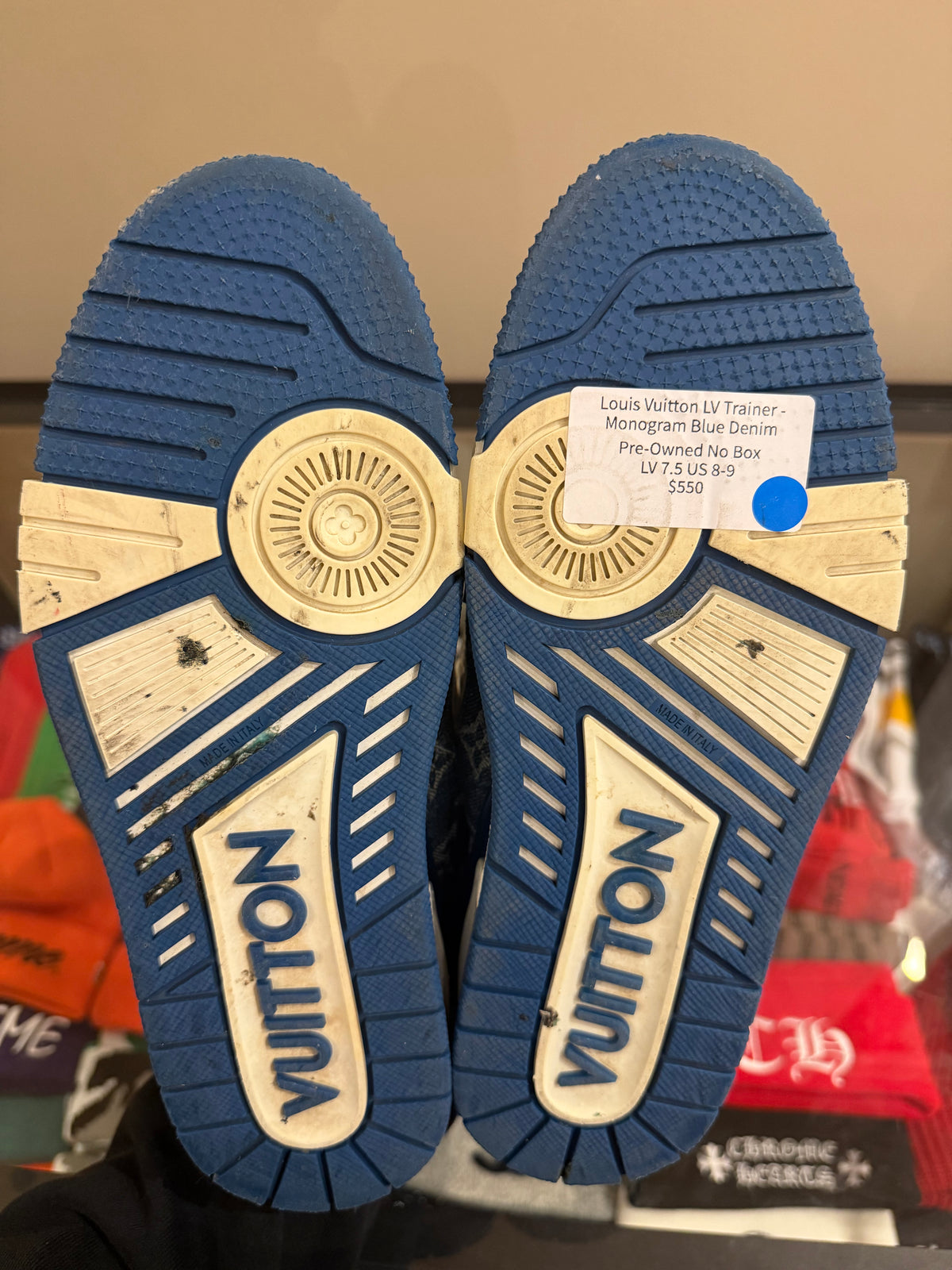 Louis Vuitton LV Trainer-Monogram Blue Denim