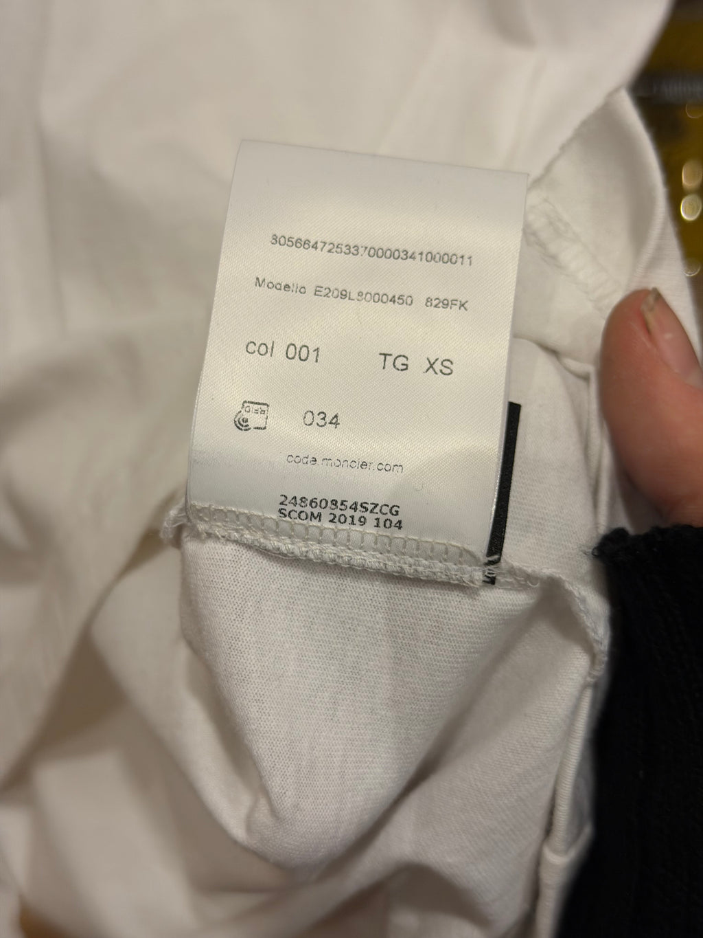 Moncler x Palm Angels Maglia Girocollo Tee - White