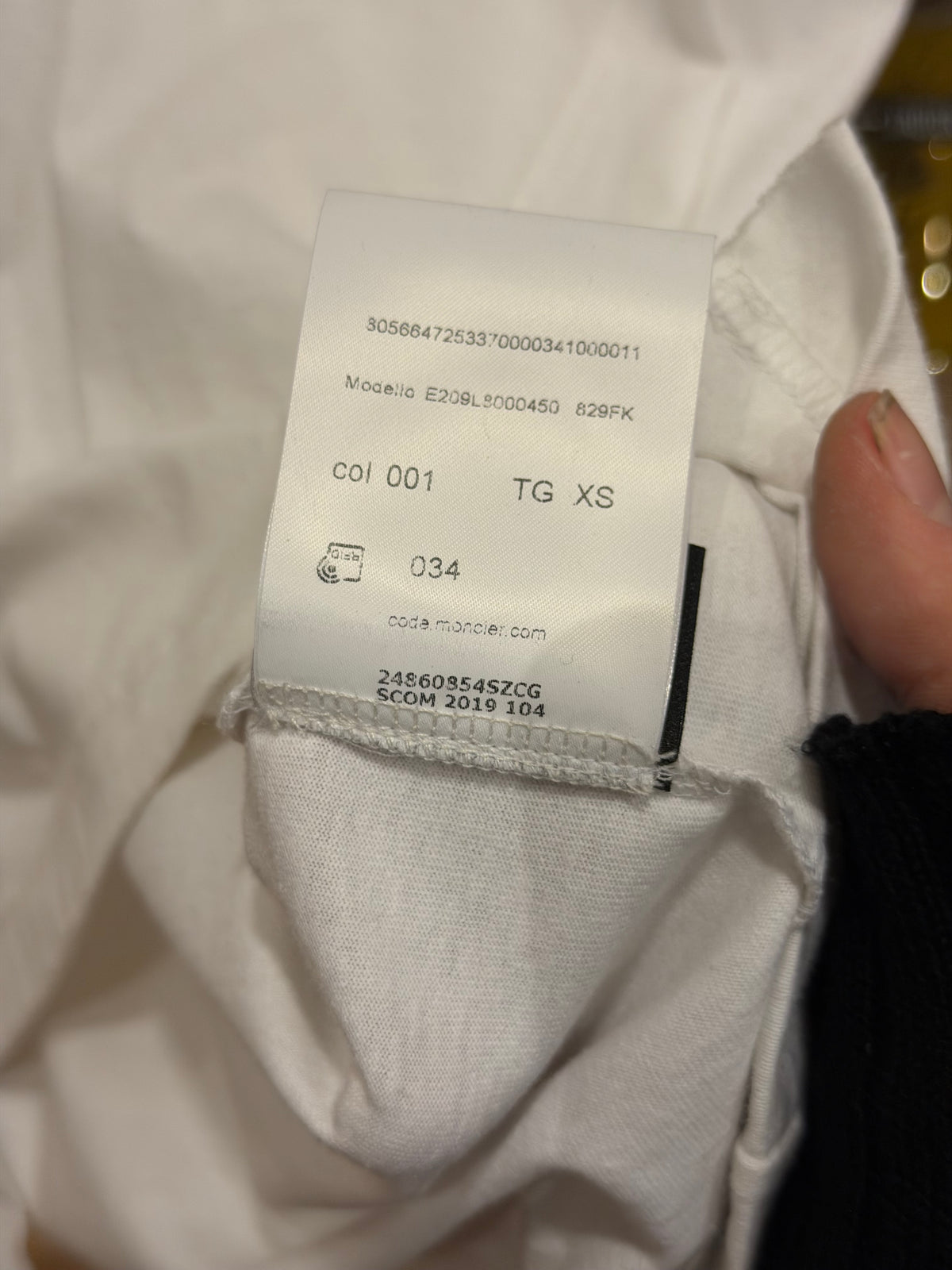 Moncler x Palm Angels Maglia Girocollo Tee - White