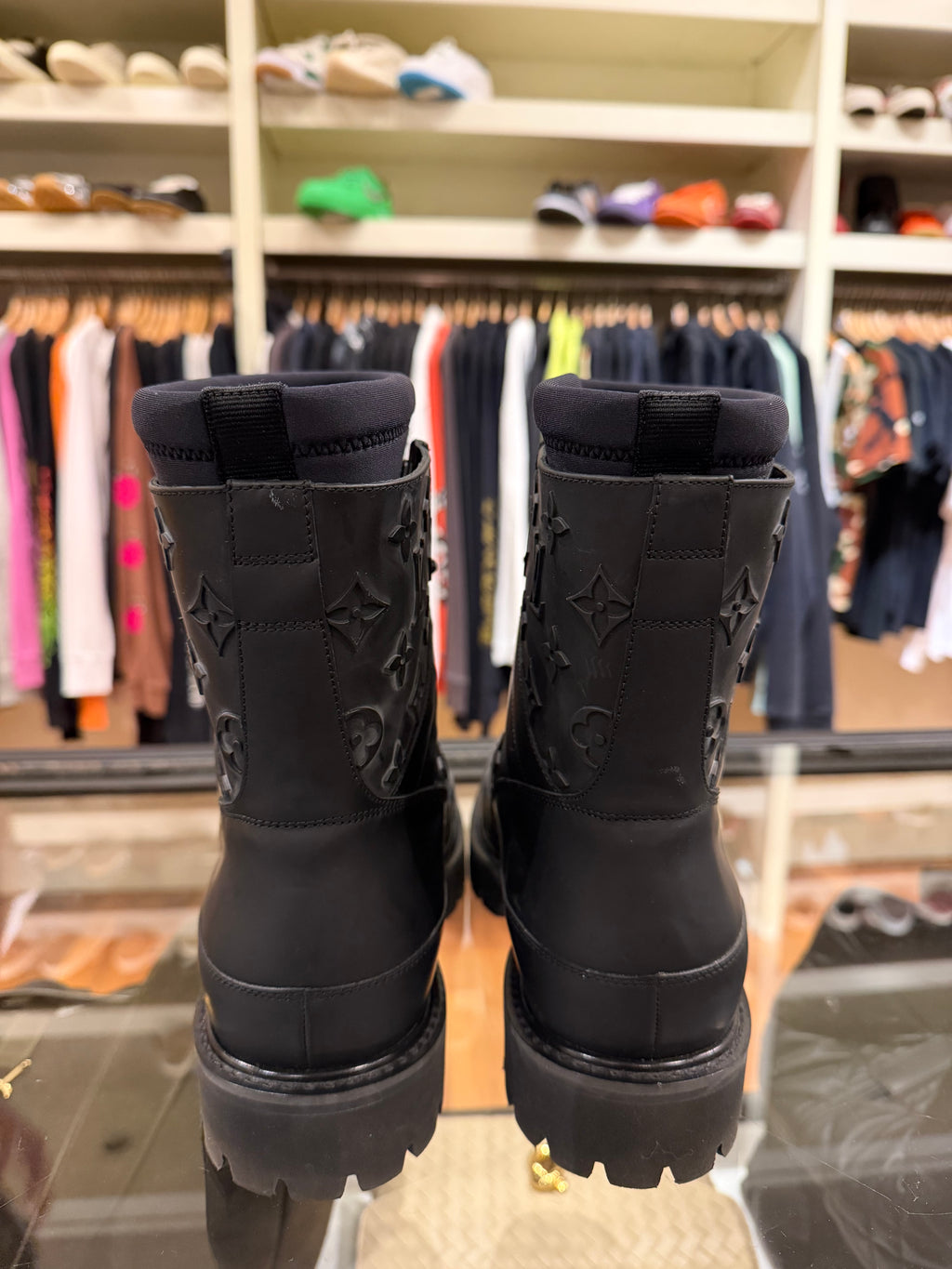 Louis Vuitton Landscape Ankle Boots - Embossed Monogram Black
