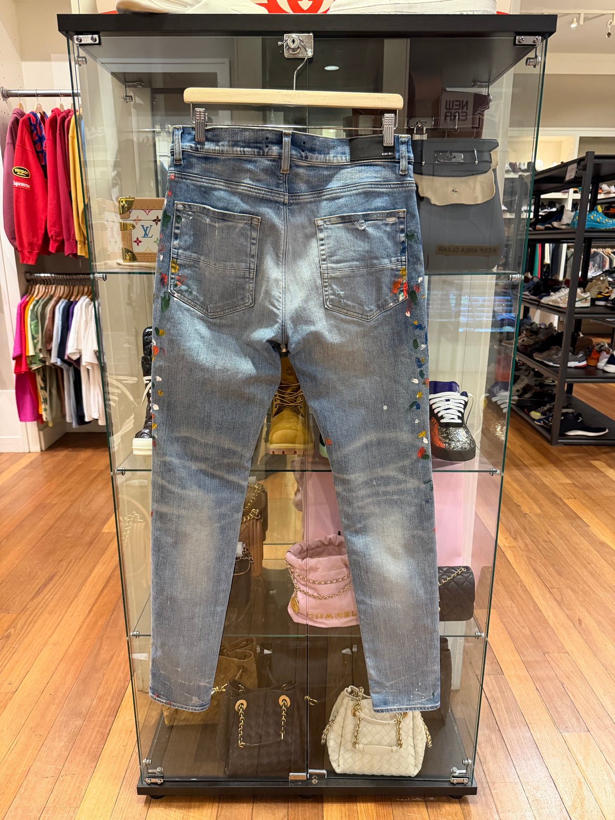 Amiri Painter Skinny Jeans -
Blue