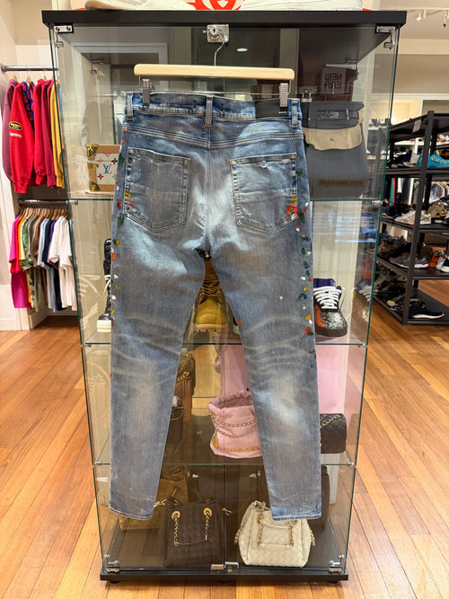 Amiri Painter Skinny Jeans -
Blue