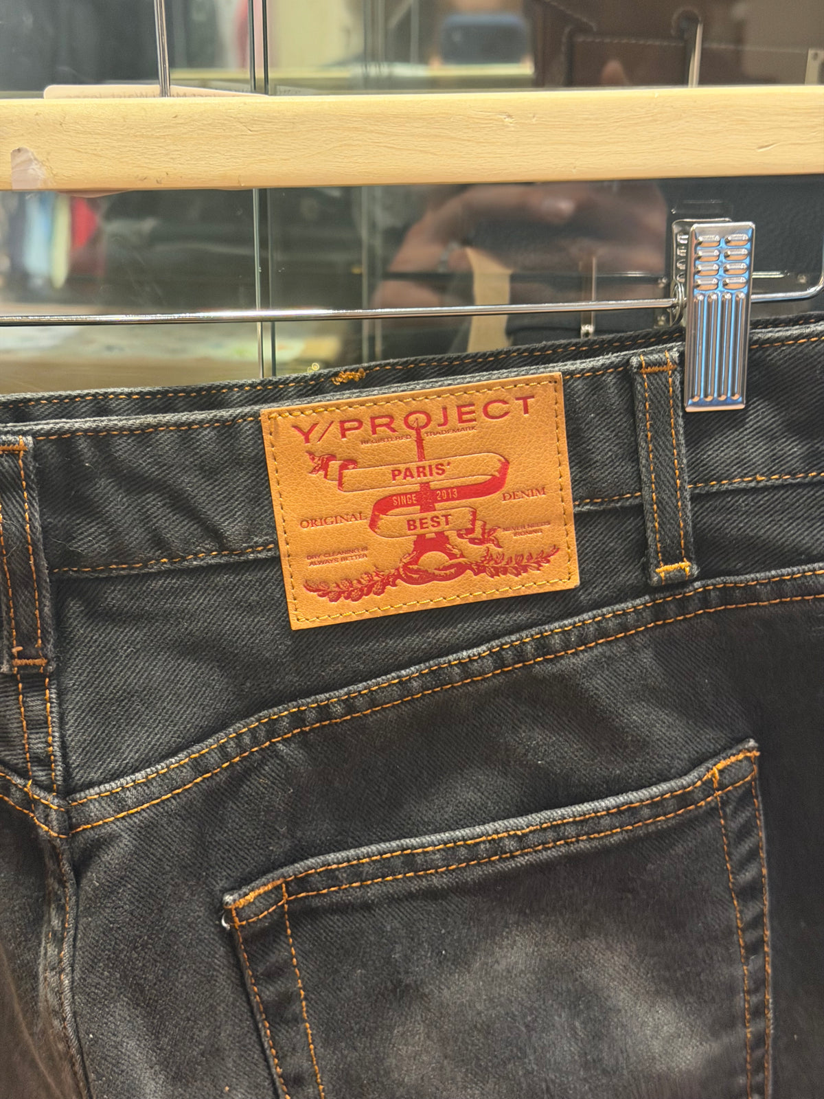 Y Project Multi Waist Jeans - Washed Black