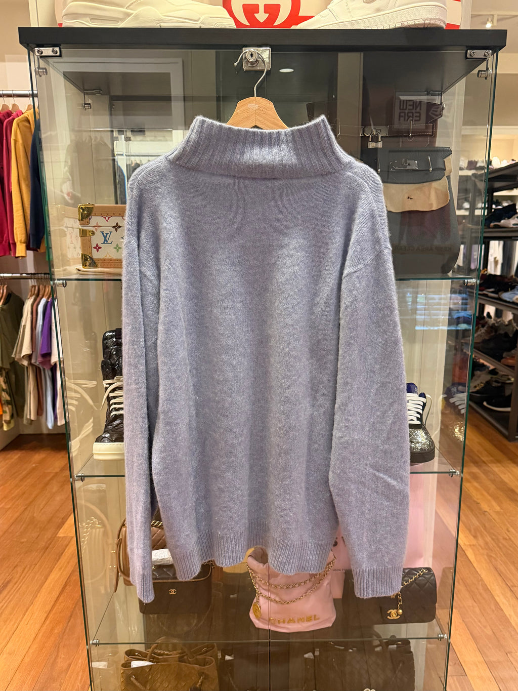 The Elder Statesmen Full Cashmere Sweater - Ice Blue
