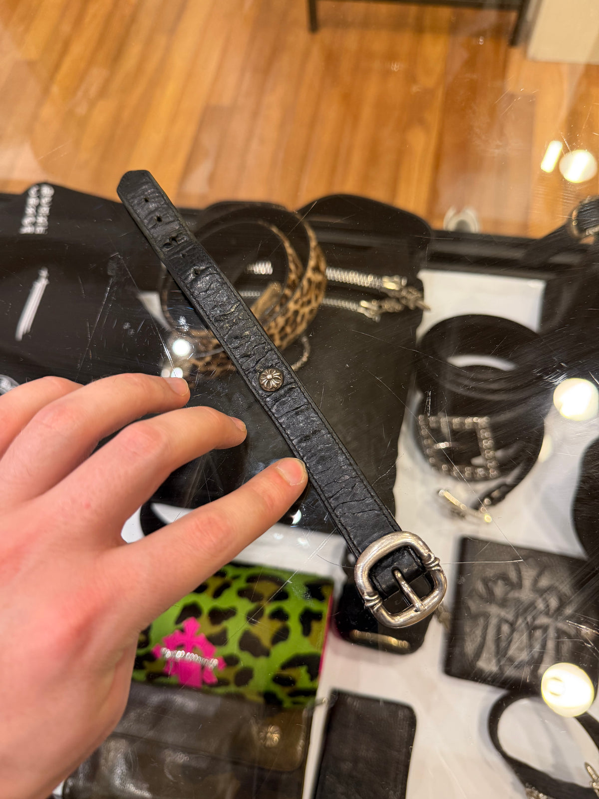 Chrome Hearts Gunslinger Buckle Bracelet - Black