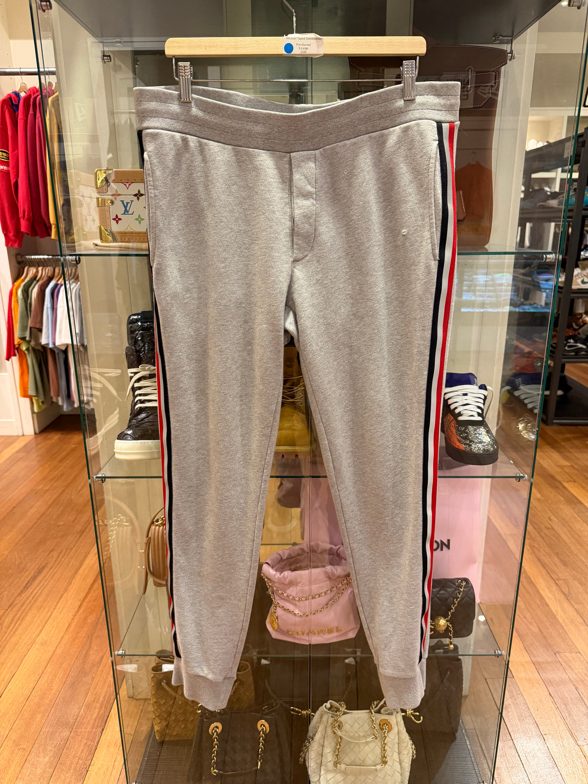 Moncler Taped Sweatpants - Grey