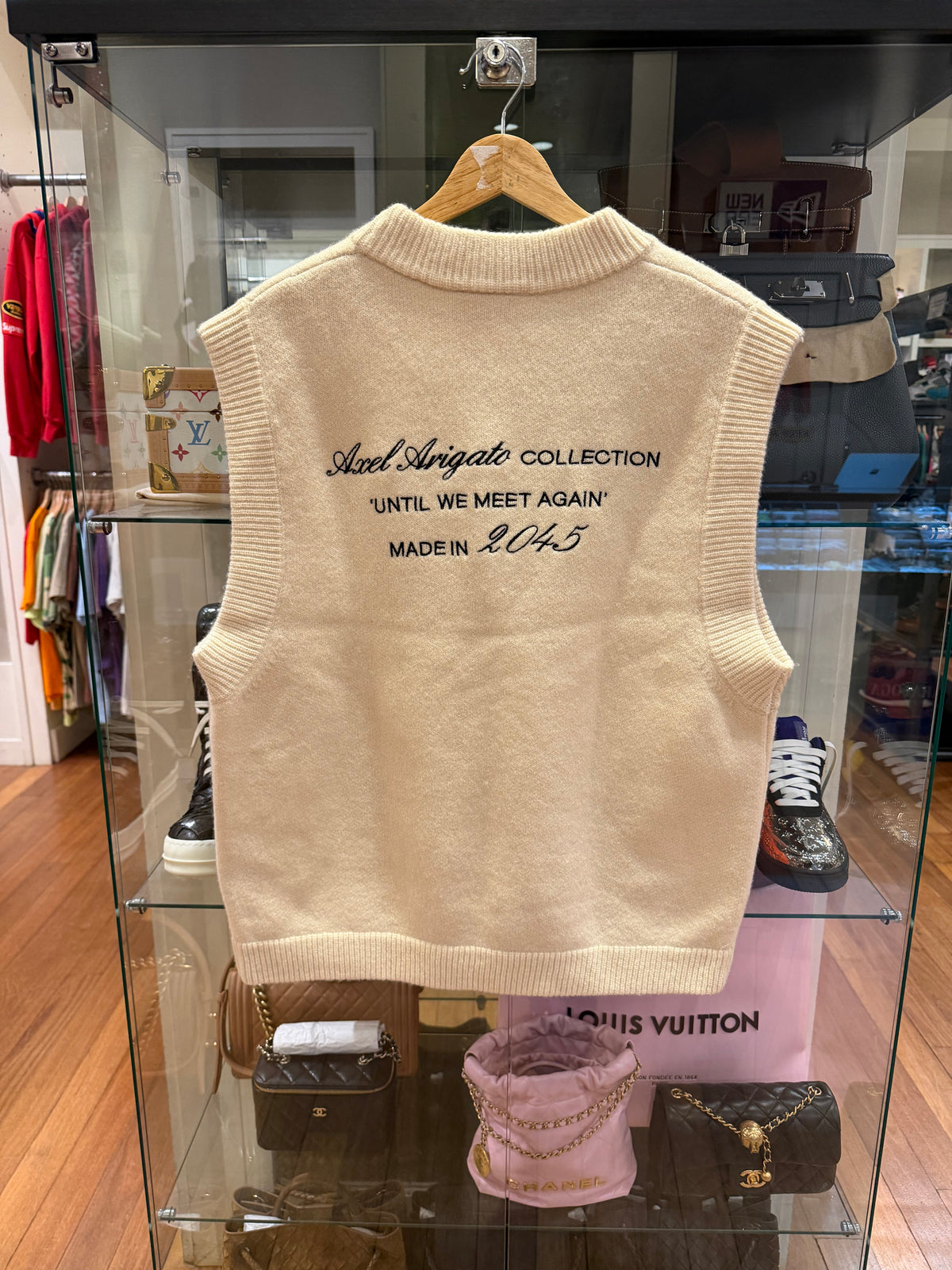 Axel Arigato V Neck Memo Vest - Off-White