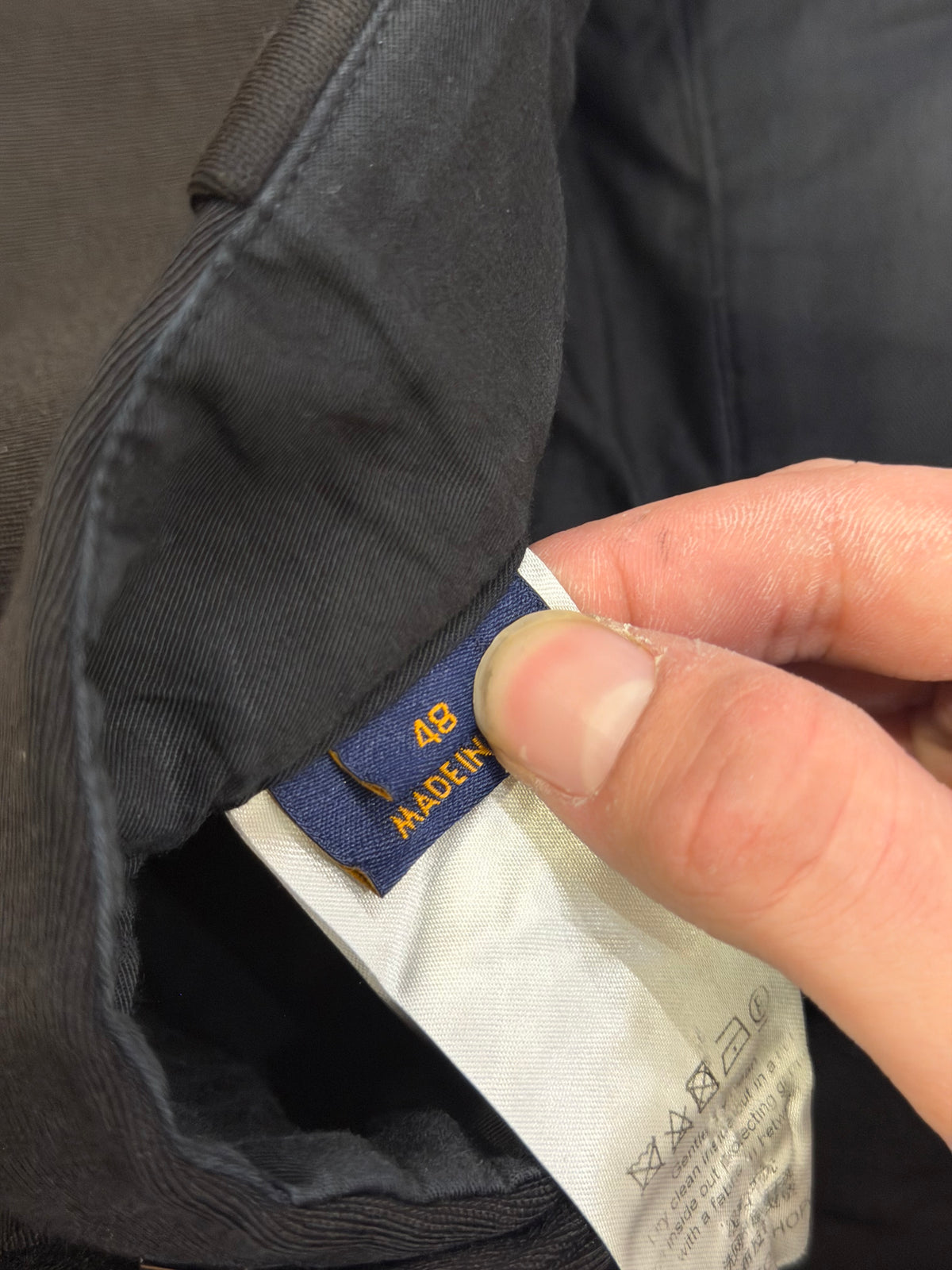 Louis Vuitton Chino Wool Formal Pants - Black