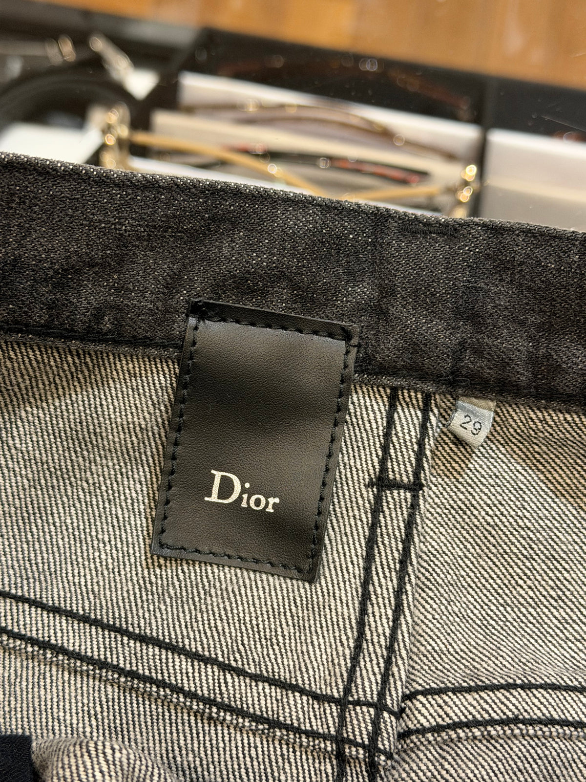 Dior Homme AW08 Batik Crackle Denim Jeans By Kris Van Assche