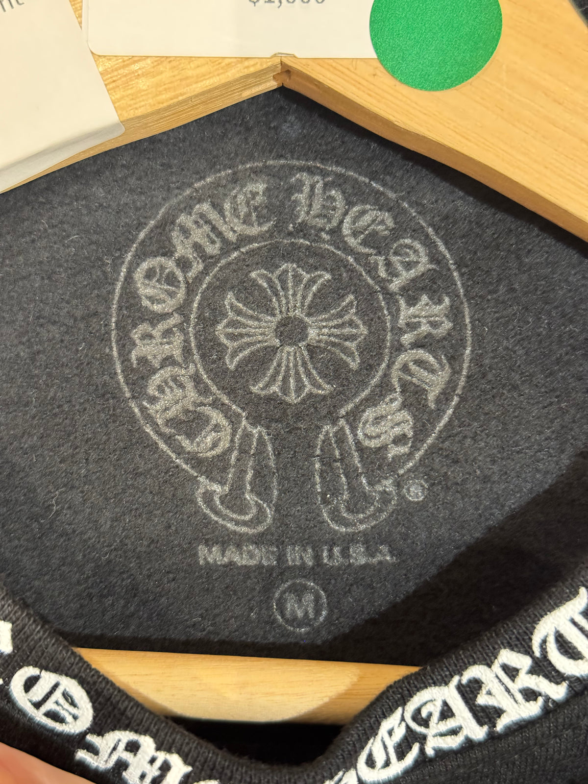 Chrome Hearts Neck Print Crewneck - Black