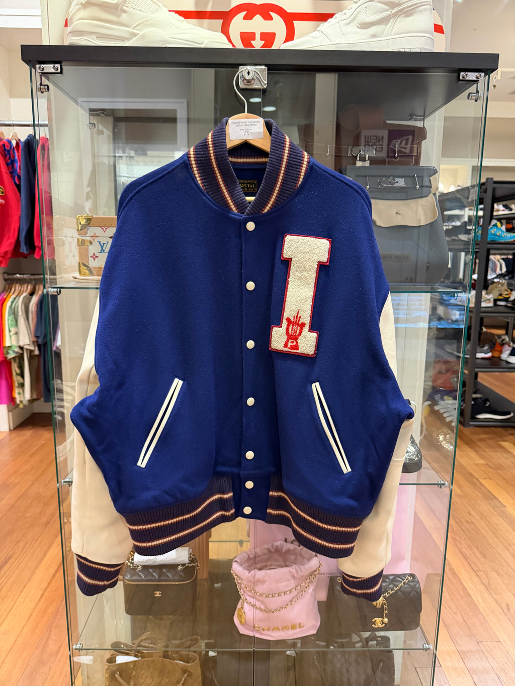 Kapital Wool I-Five Varisty
Jacket - Navy White
Pre-Owned