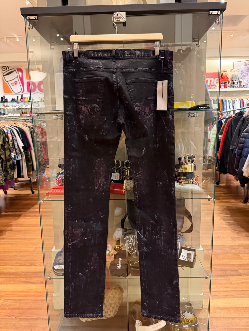 Dior Homme AW10 Black Painter Denim Jeans By Kris Van Assche