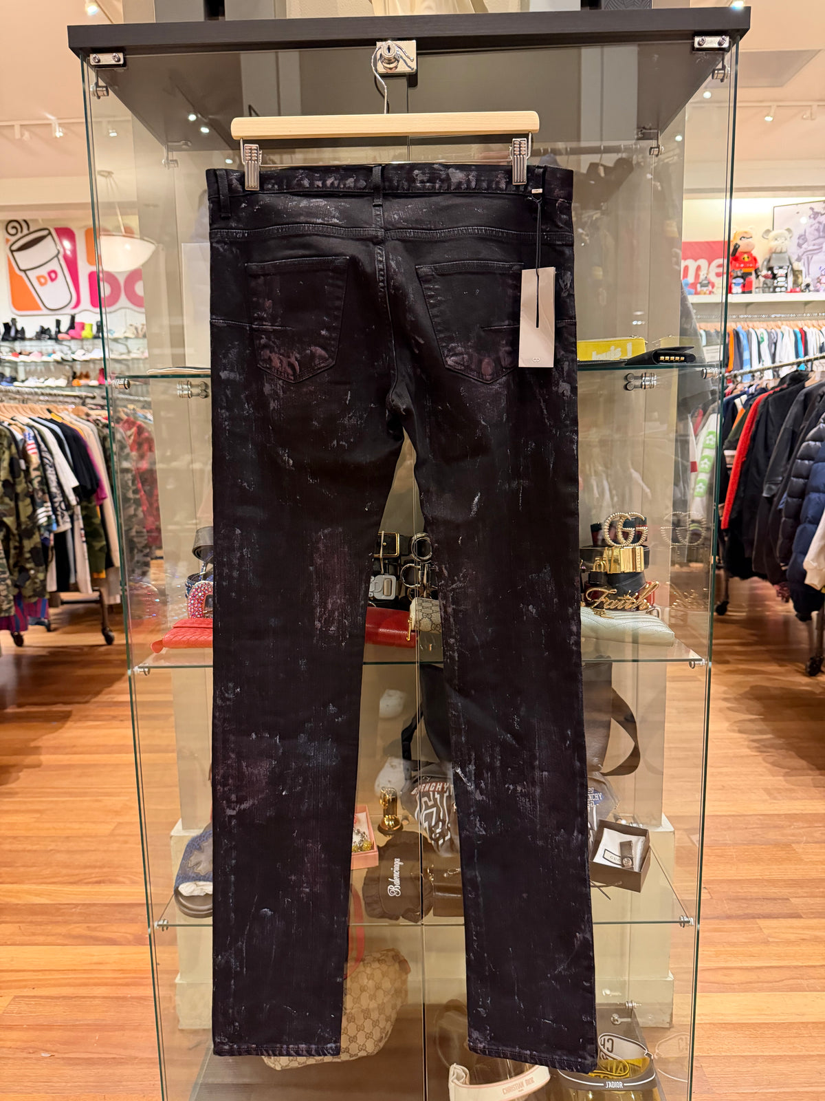 Dior Homme AW10 Black Painter Denim Jeans By Kris Van Assche