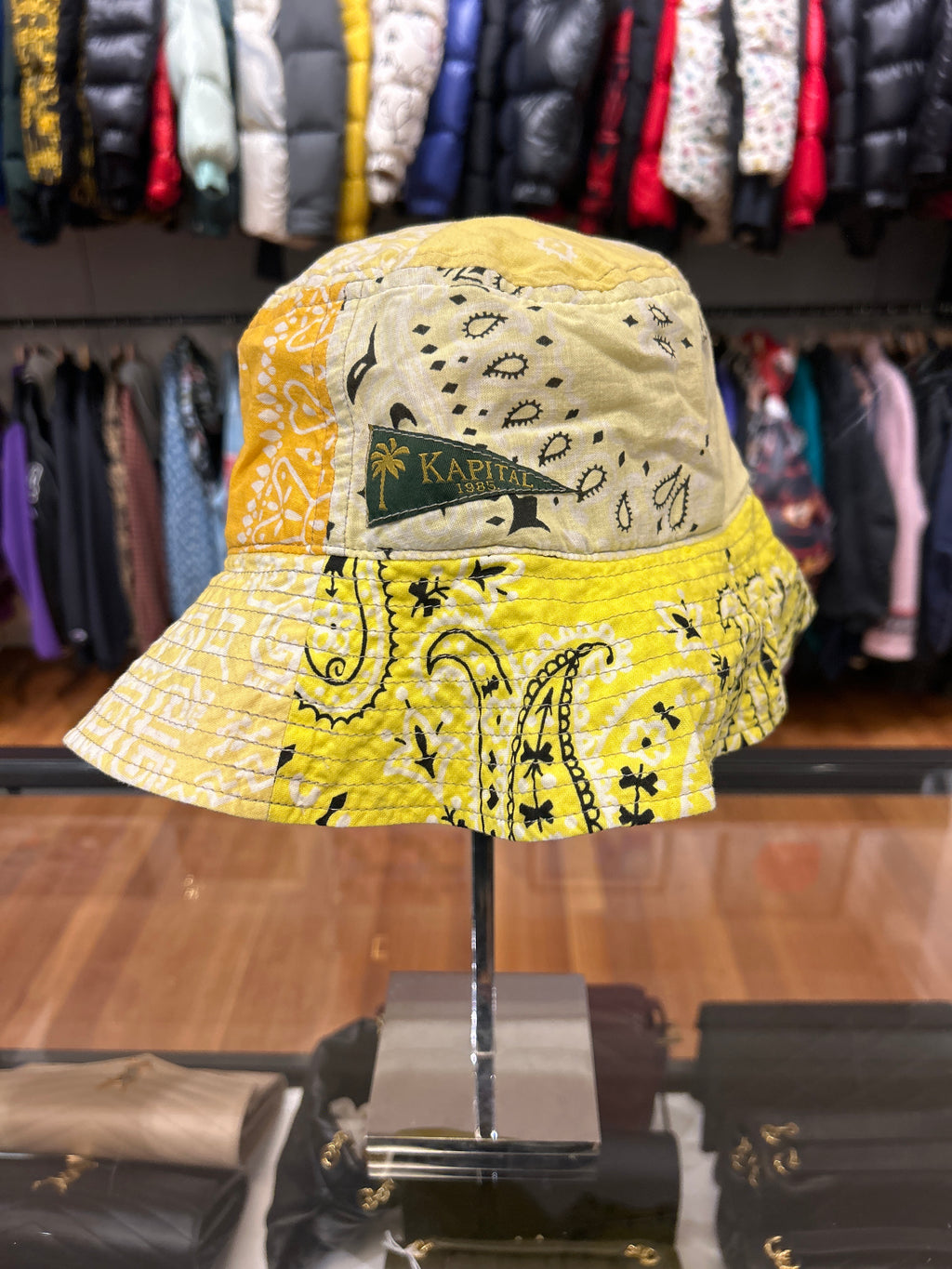 Kapital Bandana Bucket Hat - Yellow