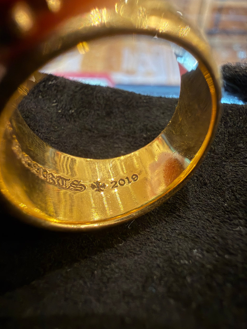Chrome Hearts 22k Gold Double Floral Ring