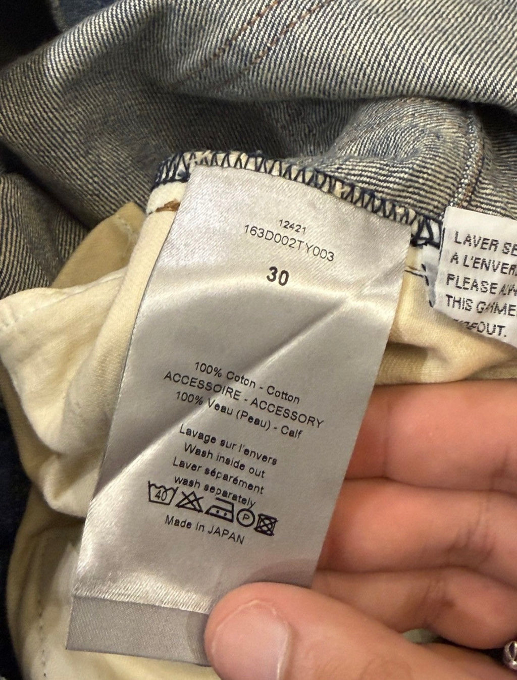Dior Homme AW11 ‘Trat Quart’ Denim Jeans