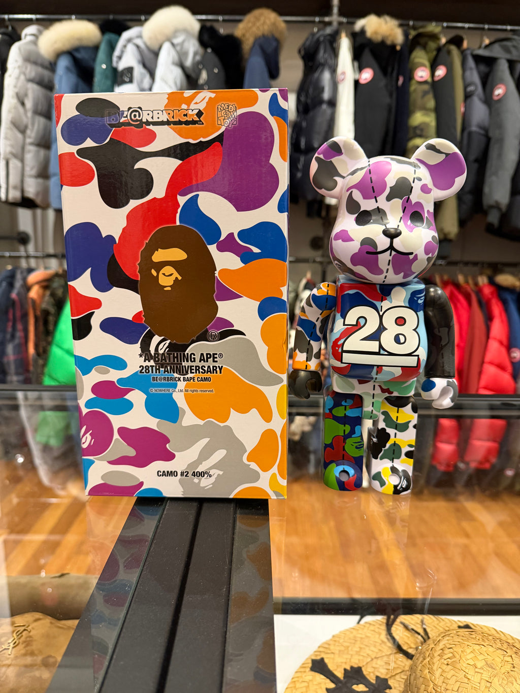 Bape X Bearbrick 28th Anniversary Camo #2 400% Figure