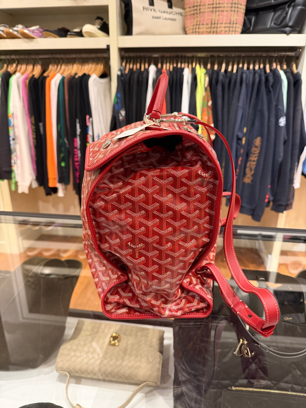 Goyard Saint Léger Backpack Red