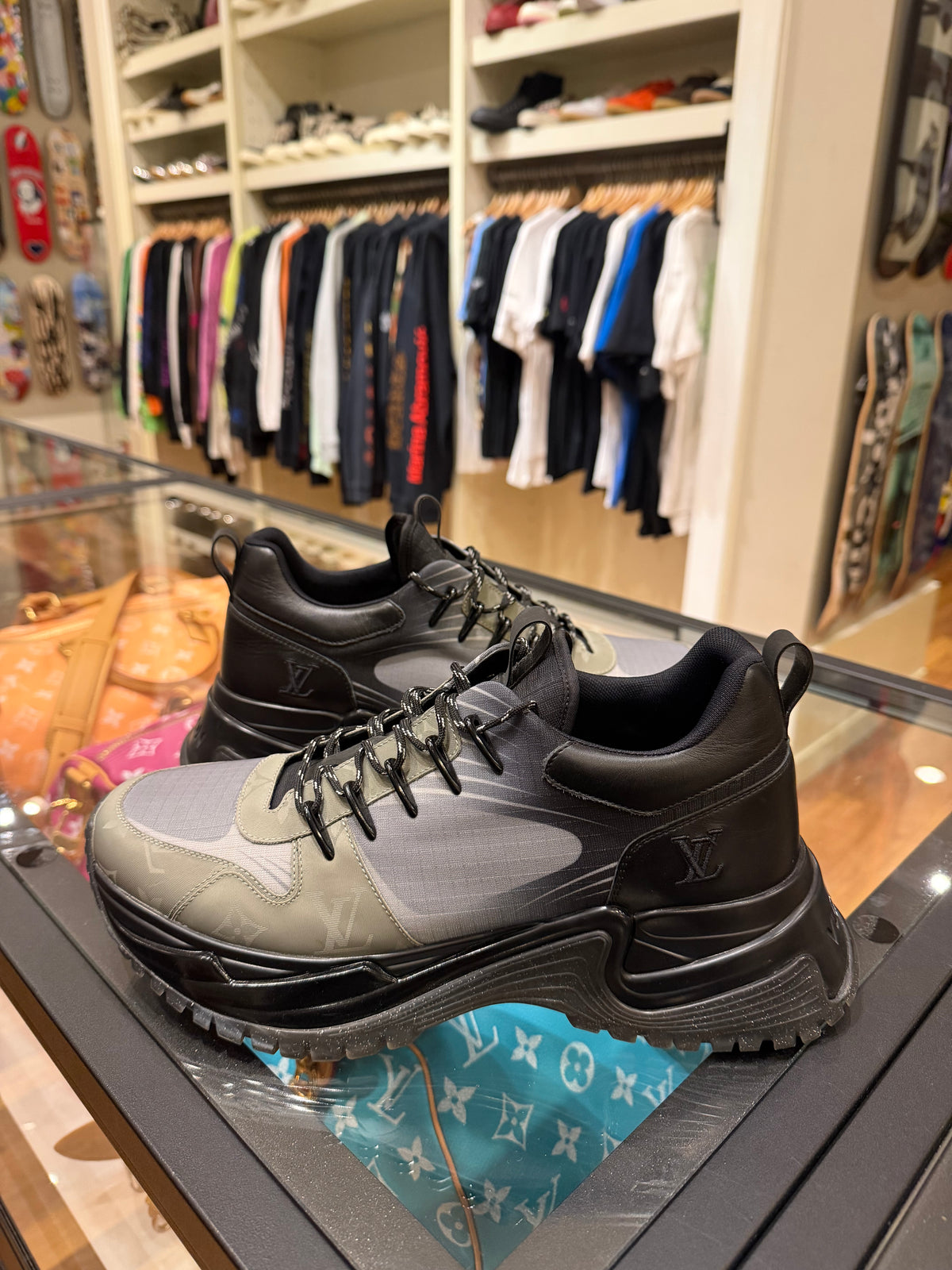 Louis Vuitton Run Away Pulse Sneakers - Black/Grey