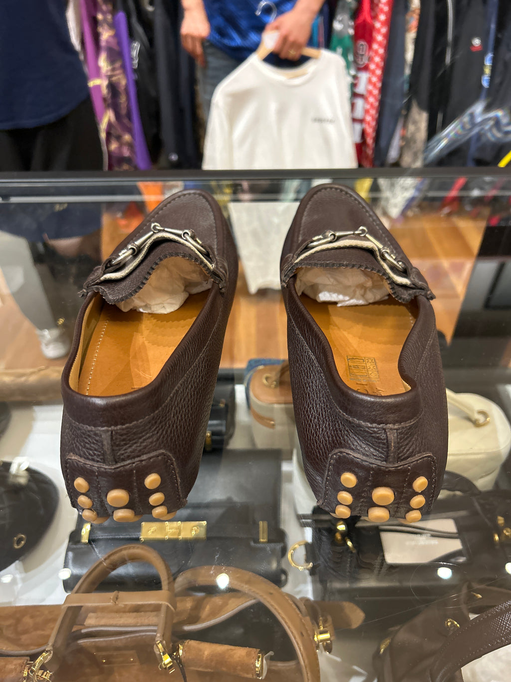 Gucci Horsebit Driver Loafers - Brown