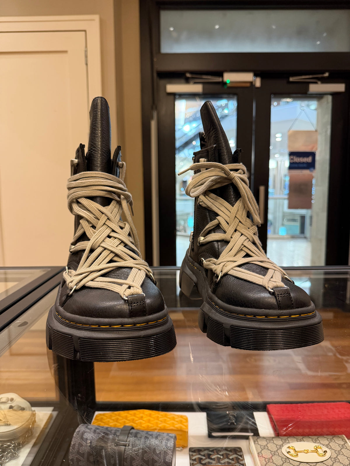 Rick Owen’s x Doc Marten’s 1460 DMXL Megalace Boots