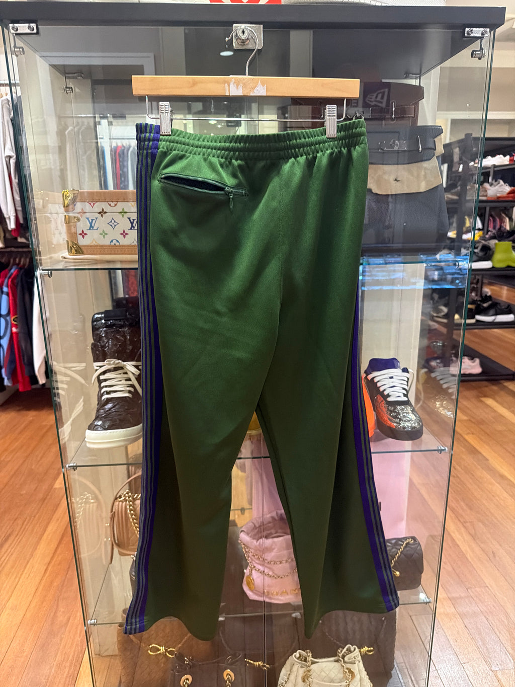 Needles Narrow Polyester Track Pants - Ivy Green