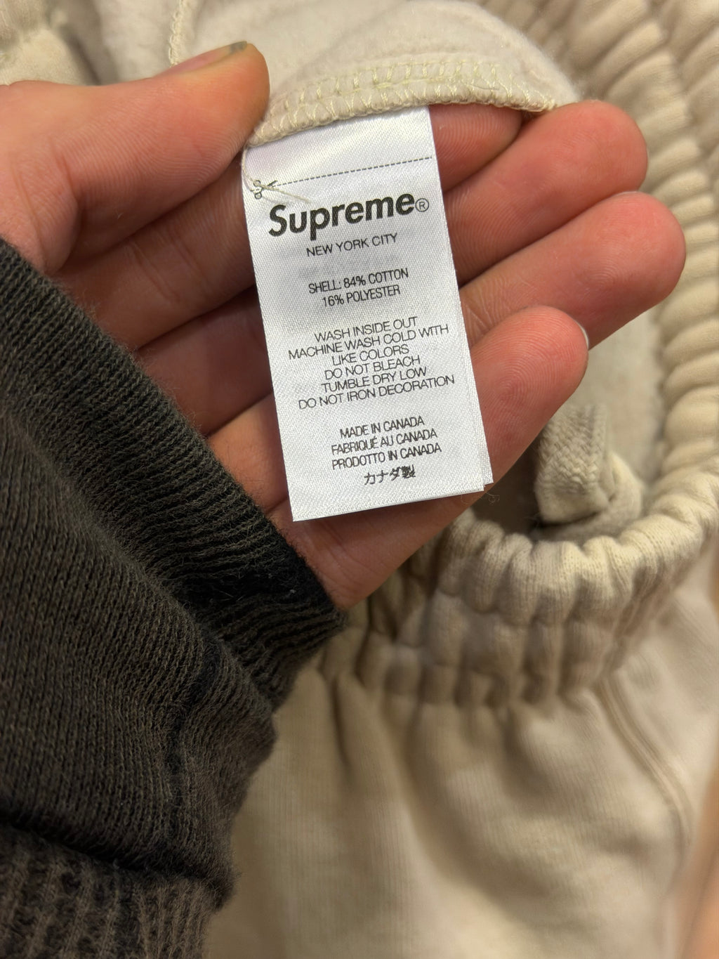 Supreme x Thrasher Sweatpants - Cream