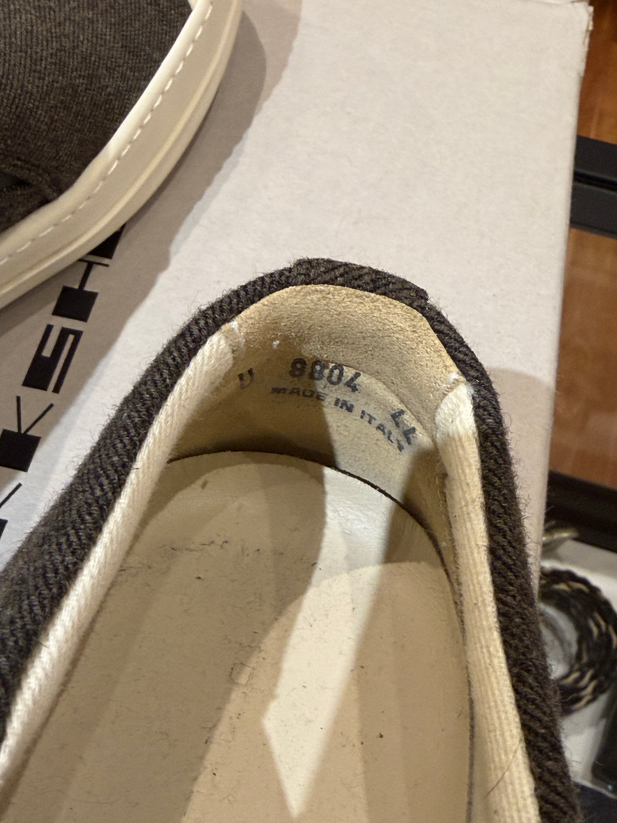 Rick Owens Boat Slip On Sneaker - Brown Canvas