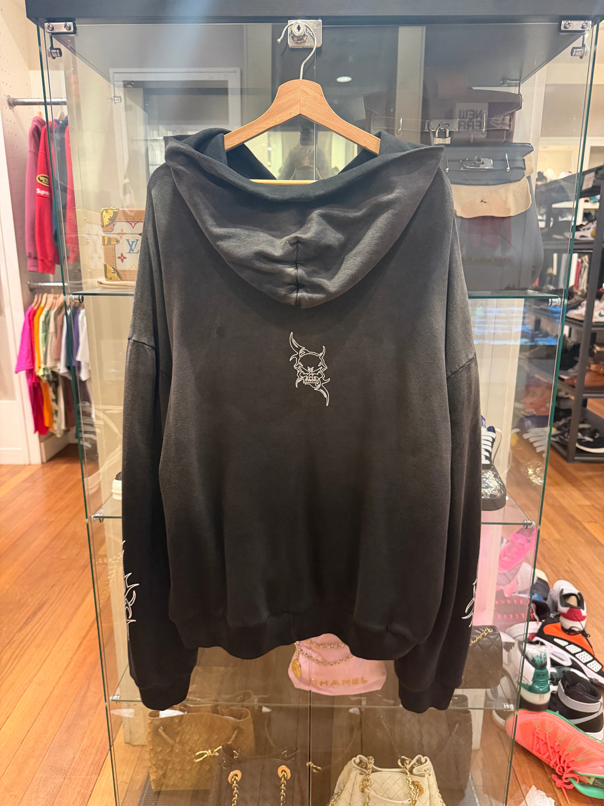 Bossi Kill Crew Reversible Heavyweight Thermal Zip Up - Black/Grey
