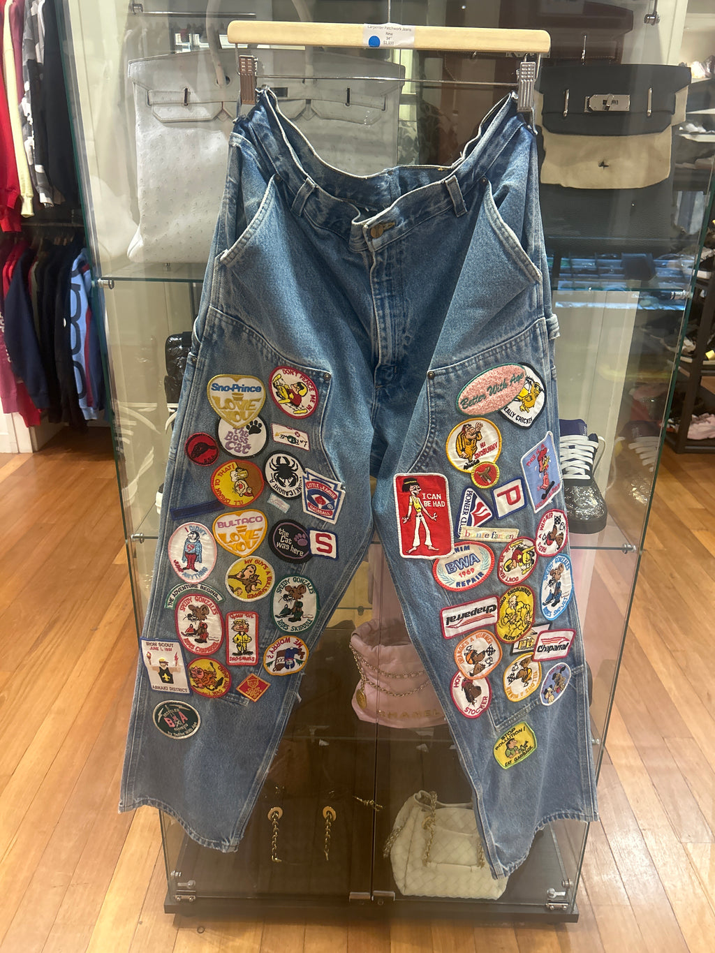 Better With Age 'Gentlemen's Carpenter Patchwork Jeans